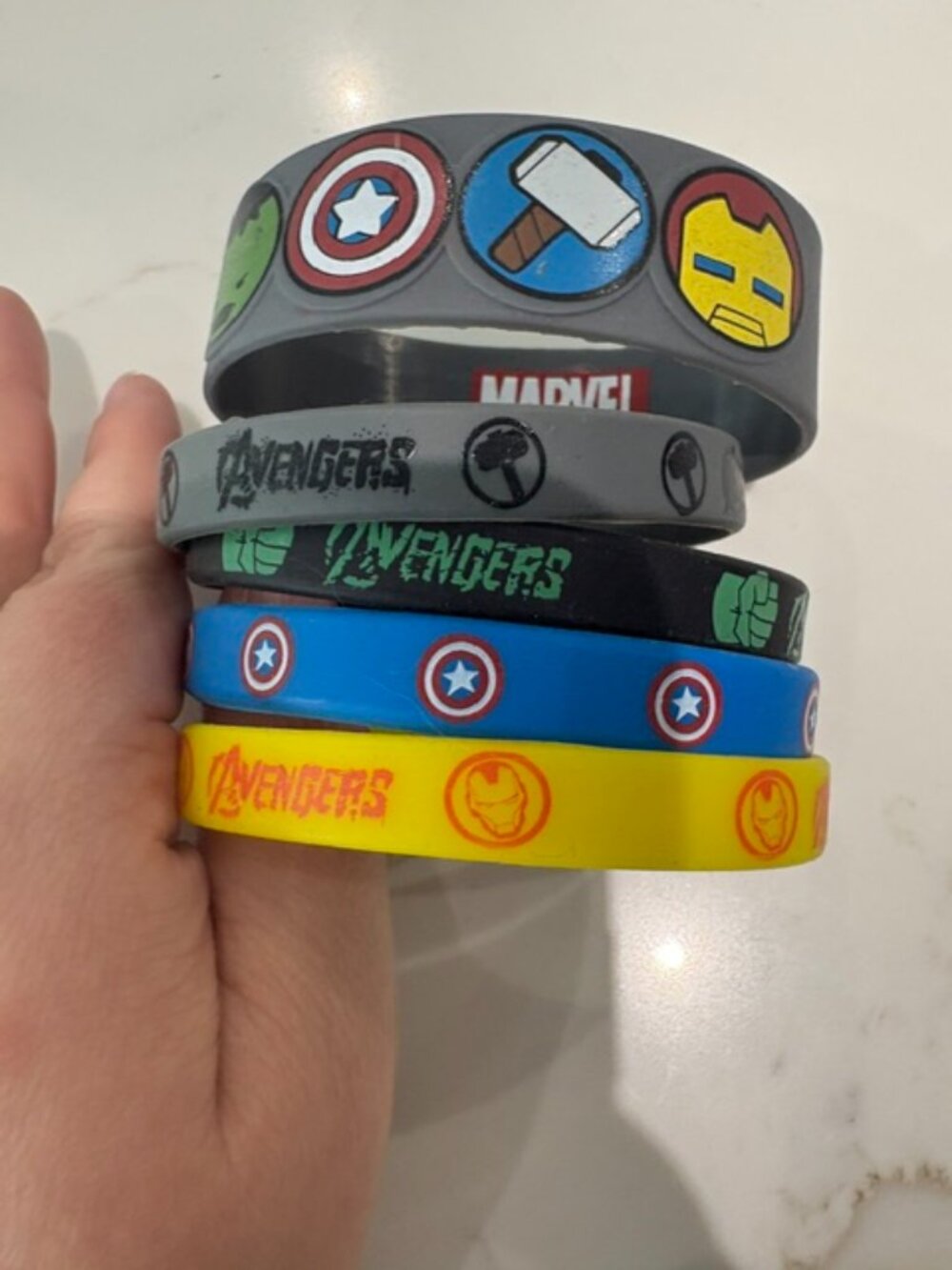 Marvel The Avengers Rubber Bracelet set